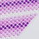 Sticker of rhinestone plastic "Pink-violet gradient" 30x10.5 cm