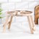 Table - a tray with a menage and folding legs "Do not tell anyone" d = 30x2 cm, birch