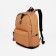 School backpack from textiles on lightning, Fulldorn, 3 pockets, color light brown
