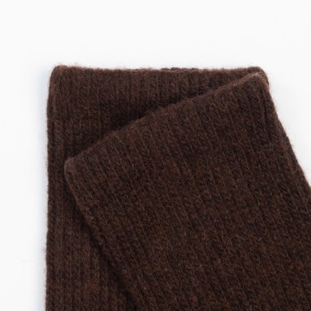 Women's socks from Mongolian wool, chocolate color, size 25 (37-39)-2