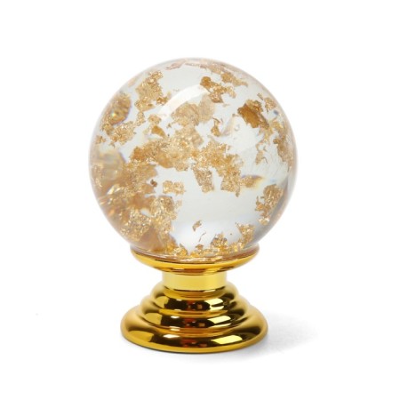 Handle button Cappio PK106, D = 25 mm, plastic, color gold