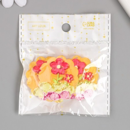 Decor for the work of acrylic "plasticine flowers" 0.2x3.5x3.9 cm-3