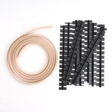 Flexible threshold with fasteners Smartprofile BR 203 Oak Atlanta, 3 m