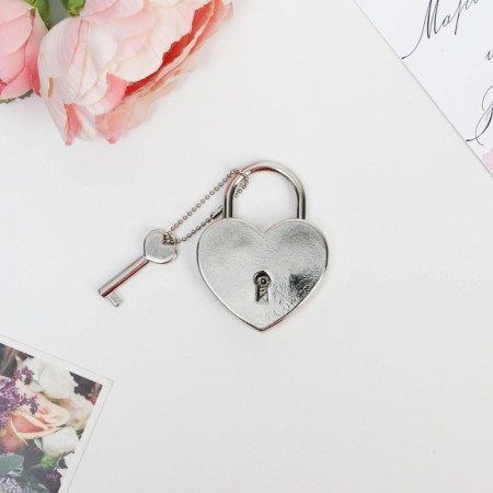 Wedding castle with the key "You + I = Family."-4