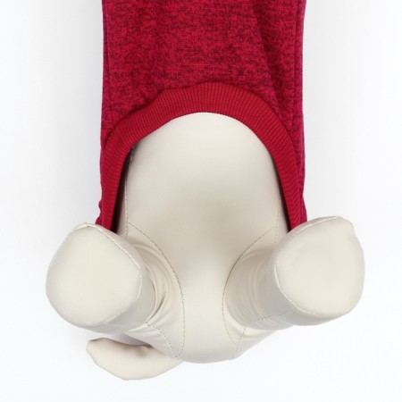 Melange sweater, size S (DS 20, Osh 23, og 25 cm), red-4