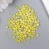 Beads for creativity plastic "Round. Light yellow" d = 3-8 mm, set 10 grams