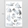Stickers (stickers) "Logos" 10x15 cm, color silver, 5-325
