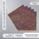 Scrapbooking Kraft "Cocoa on blue" density 180 grams set 5 pcs 30.5x32 cm