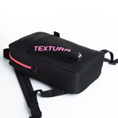 Textura's backpack, external pocket, black/pink color-4