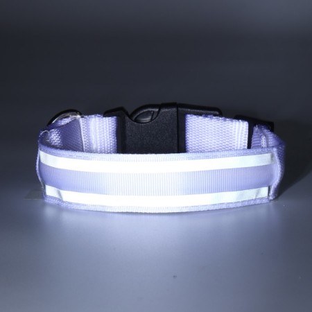 Collar with backlight double strip size S, Osh 35-43 x 2.5 cm, 3 glow modes white-7