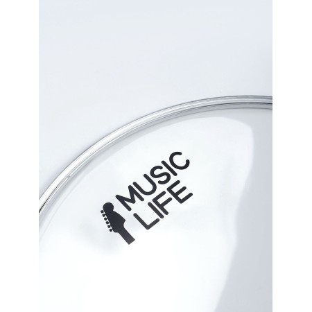 Plastic for the drum of Music Life 10 inches, transparent-1