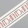 Black-red body tattoo "Bracelet. Style" 20x3 cm