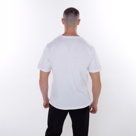 T -shirt male "Dragon", white color/Black print, size 56-4