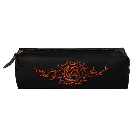Penal soft, 1 department, 55 x 195 x 60 mm, voluminous, polyurethane, embroidery, Phoenix "Fire Dragon", with a lodge-1
