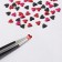 Decorative elements for decor, voluminous, 12 cells, black/pink/red color