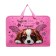 Folder with A4 handles, 340 x 245 x 75 mm, plastic, handles, PT-14-4-12 "Wonderful Dog" (voluminous 3D rushing with a metallic effect) 71216