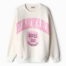 Women's sweatshirt was launched, cream color, rr One size (42-46)