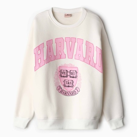 Women's sweatshirt was launched, cream color, rr One size (42-46)
