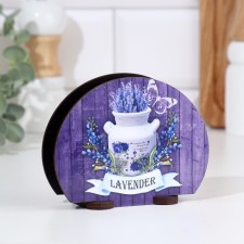 Lavender with a butterfly napkin, 13x10x5 cm