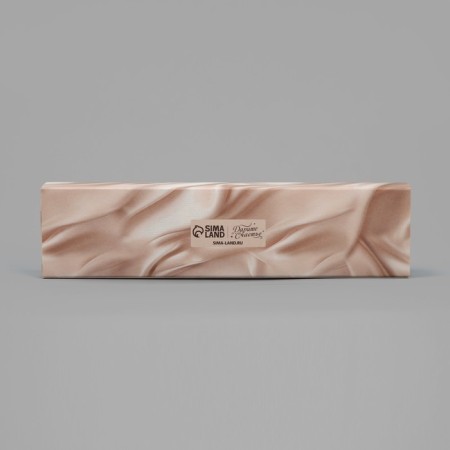Box for sweets, confectionery packaging, 5 cells, “fabric”, 5 x 21 x 3.3 cm-3