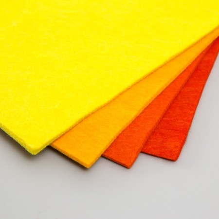 A set of soft felt "Astra" (4 pcs) Assorted, 3 mm, 400 gr. 20x30 cm-1