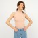 Top female minku: Basic line beige color, rr 42