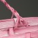 Wicker basket, d26 x 13 x 11 cm, pink, bamboo
