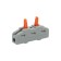 Terminal of QMS 222-421 Project 1 pole (0.08-4 mm²), gray (5 pcs./Union) rexant
