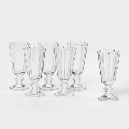 Art. - 317 y set 6 glasses Lafitnik 35 ml, D-4.3 cm, h- 10 cm in packaging, Y317