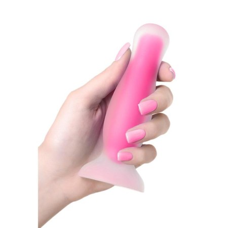Anal plug glowing in the darkness of John Glow, waterproof, silicone, transparent, 12.5 cm-4