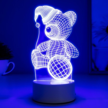 Lumber "Bear in a hat" Led RGB Risalux-3