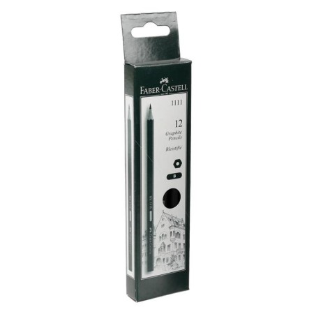 Chernographic pencil Faber-Castell 1111 B hexagonal, cardboard box-1