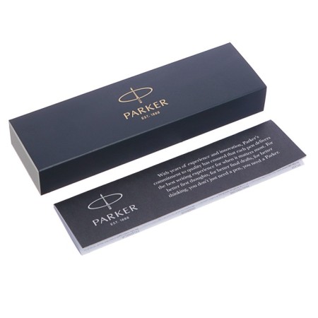 Fright pen Parker Jotter Core F63 Royal Blue CT M, stainless steel case-6