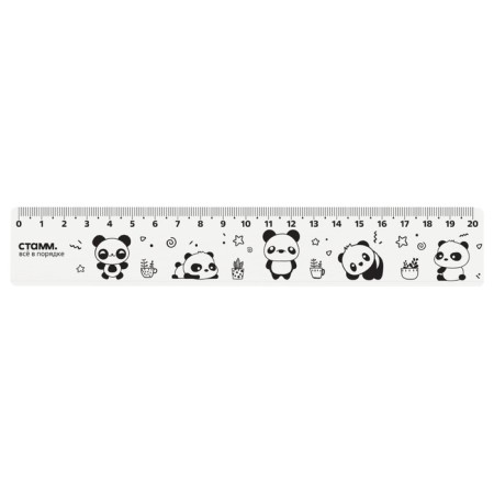 Line 20 cm Istanm Panda, plastic, wide