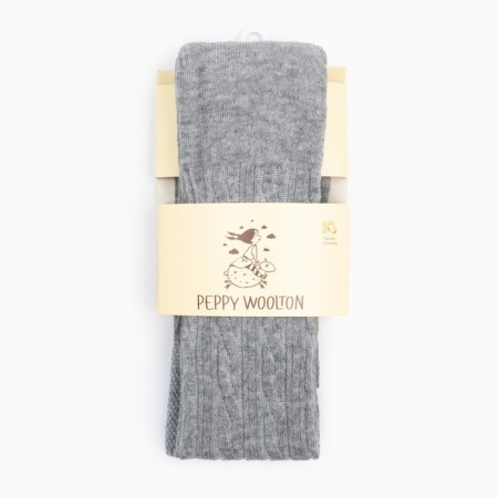 Pantyhose children, color gray melange, height 134-140-3