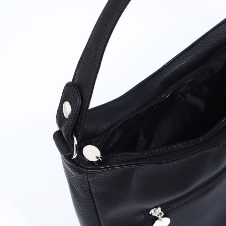 Load bag with lightning, external pocket, black color-6