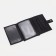 Male purse on 3 in 1 button for auto documents and passports, for cards, for coins, black color