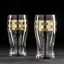 A set of beer glasses 