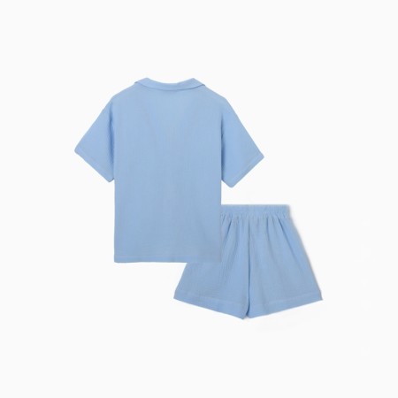 Female pajamas (shirt, shorts) KAFTAN "BASIC" p. 44-46, blue-9