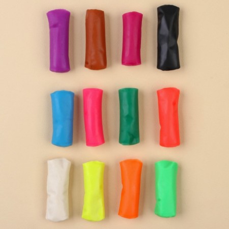 Modeling dough, 12 colors, 15 g each, blue tractor-3