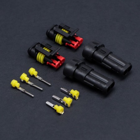 Car connector, hermetic plug-ninsendo DJ7021-1.5-11/21, 2 contacts, set 5 pcs