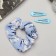 Hair set "Emilia" (elastic band, 2 invisibility 4.5 cm) flowers, blue