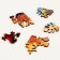 Puzzles wooden figured "Ghost Mirage" with a pendant on the hand, 126 elements