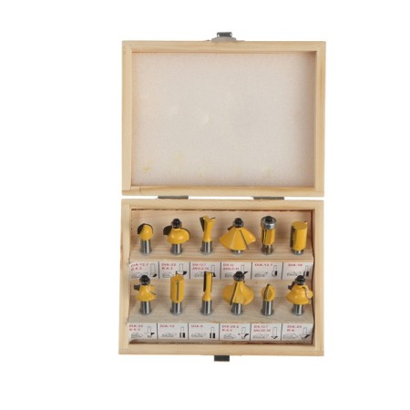 A set of cutting on a tundra tree, a wooden box, a shank 8 mm, 12 pcs.-1