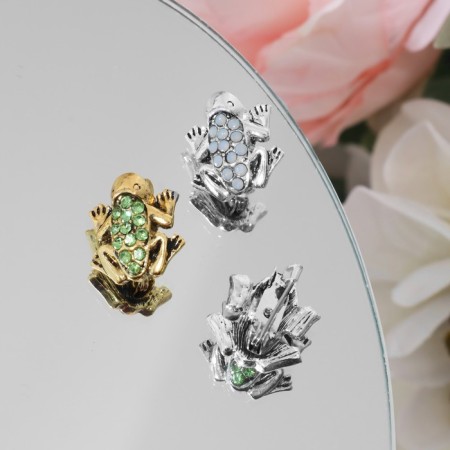 Brooch "Frog" mini, color mix (indivisible packing 12 pcs., Price per pcs.)-2