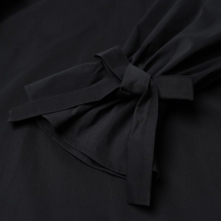 Women's shirt with ribbons MIST, size 48, black-9