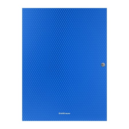 A4 button folder 3 valves Erichkrause Diagonal Vivid, Opennial, 500 μm, Koreshka 8 mm, mix-4
