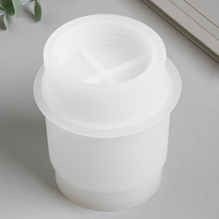 Mold Silicon "Banger Round" with a lid 10x10x11.5 cm