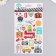Plastic sticker "City Transport/Travel" with sparkles of mix 14x25 cm