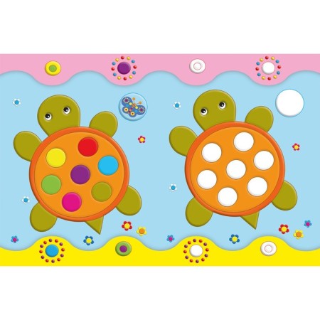 Developing stickers for kids "peacock"-1